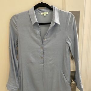 JADE light blue shirt dress